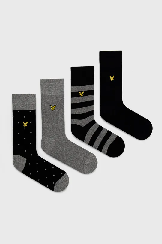 viacfarebná Ponožky Lyle & Scott (4-pack) Pánsky