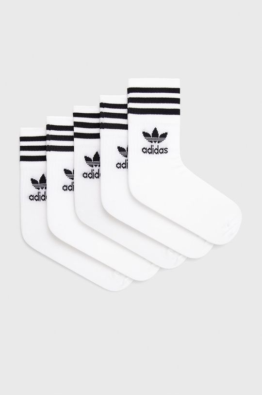 bílá Ponožky adidas Originals (5-pack) H65458 Unisex