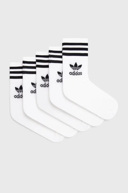 bílá Ponožky adidas Originals (5-pack) Unisex