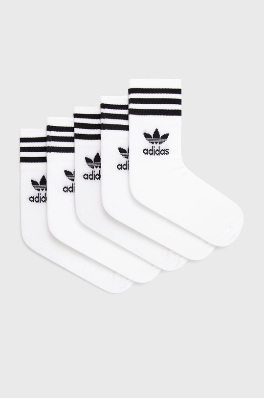 fehér adidas Originals zokni (5 pár) H65458 Uniszex