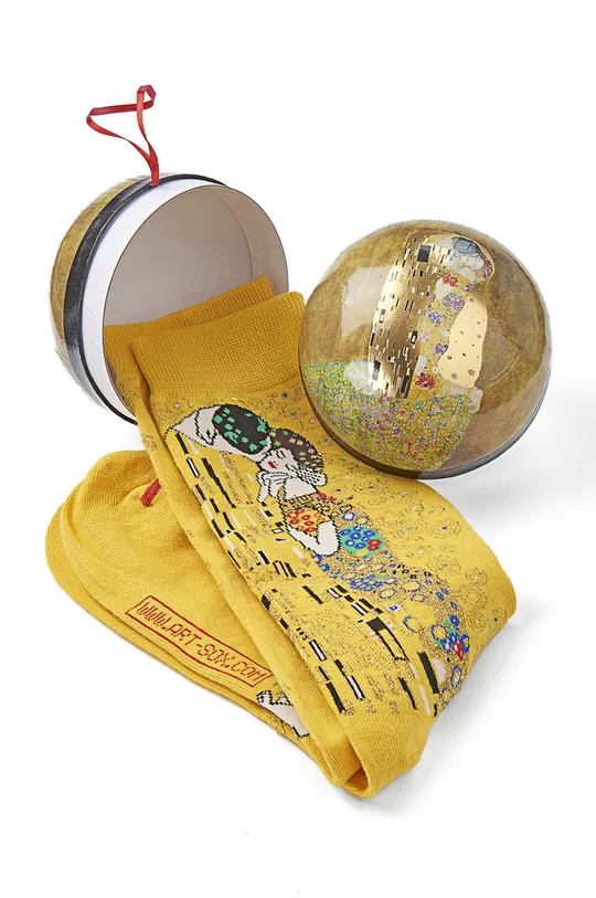 жёлтый Детские носки MuseARTa Gustav Klimt - The Kiss Unisex