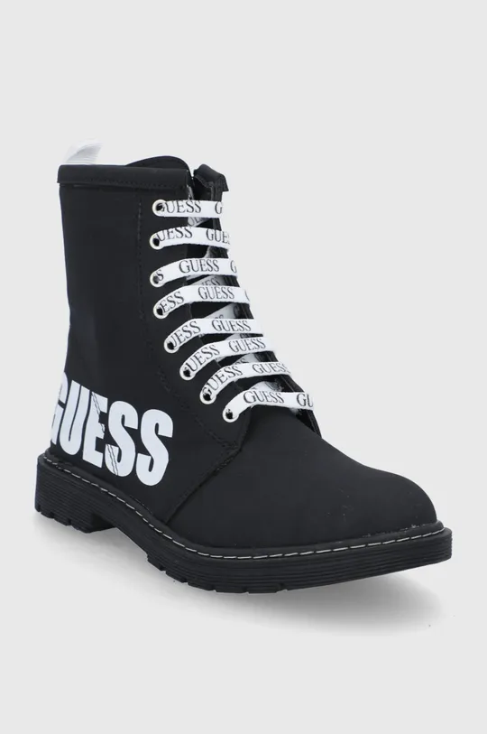 Detské topánky Guess čierna