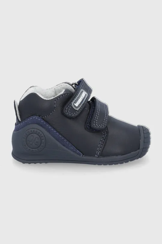 σκούρο μπλε Δερμάτινα παιδικά κλειστά παπούτσια Biomecanics Για αγόρια