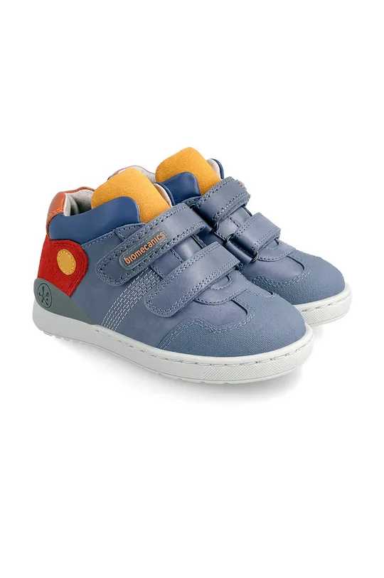 μπλε Δερμάτινα παιδικά κλειστά παπούτσια Biomecanics Για αγόρια