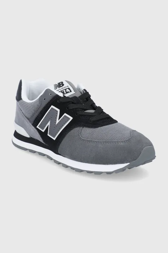 Detské topánky New Balance GC574WR1 sivá