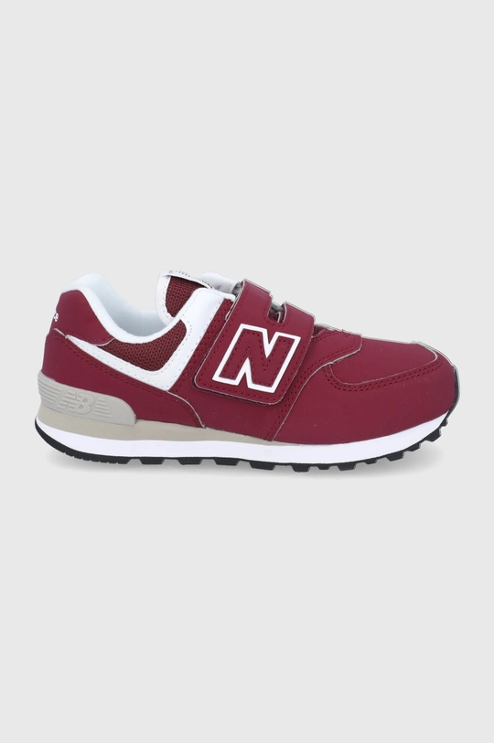 burgundské Detské topánky New Balance PV574RS1 Chlapčenský