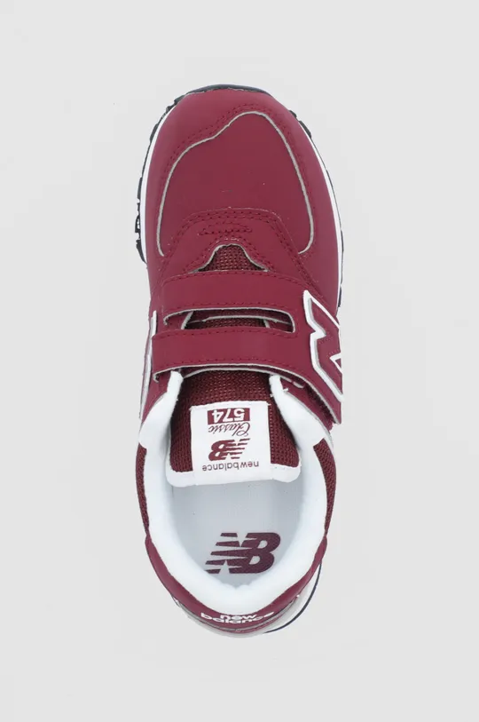 burgundské Detské topánky New Balance PV574RS1