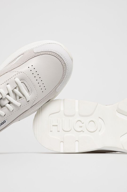 bílá Kožené boty Hugo