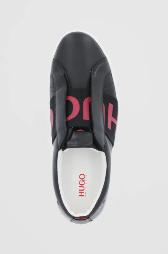 чорний Шкіряні черевики Hugo