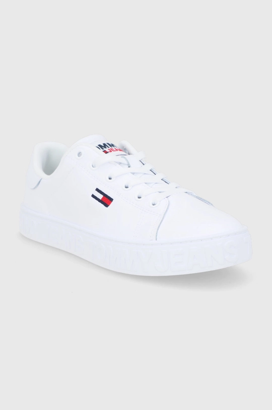 Tommy Jeans Buty skórzane EN0EN01616.YBR biały