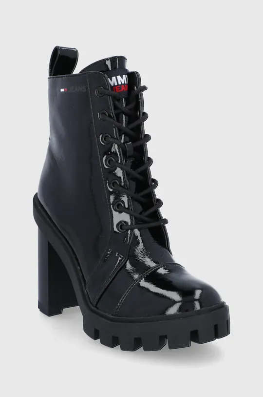 Členkové topánky Tommy Jeans čierna