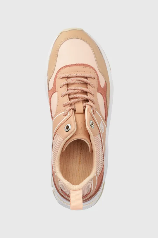 ροζ Δερμάτινα αθλητικά παπούτσια Tommy Hilfiger