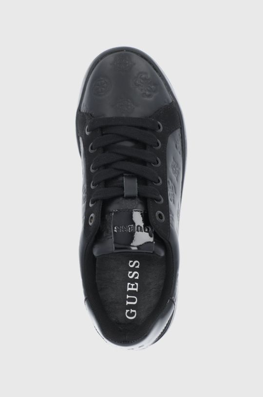 černá Kožené boty Guess