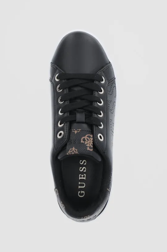 čierna Kožená obuv Guess