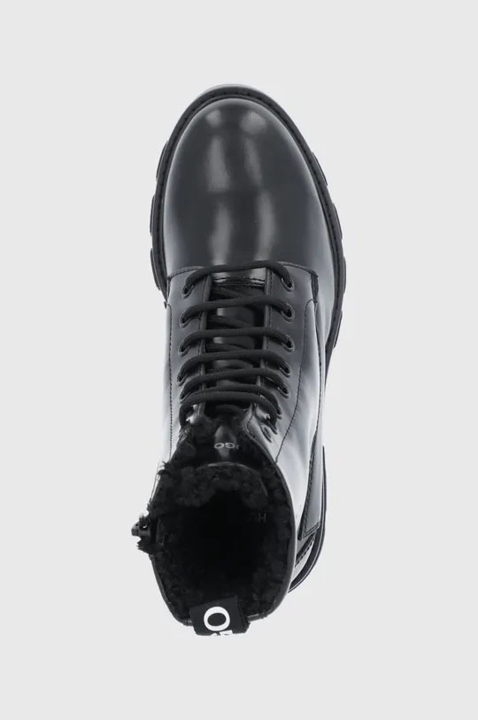 чорний Шкіряні черевики Hugo