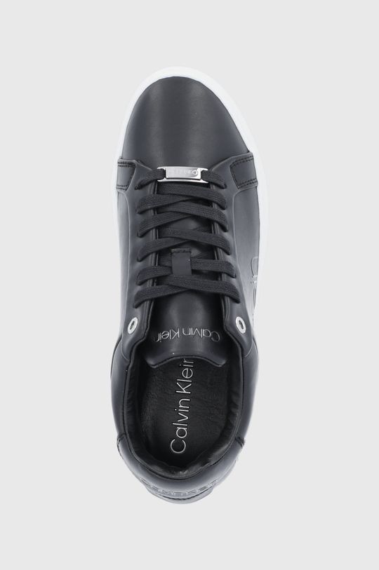 černá Kožené boty Calvin Klein