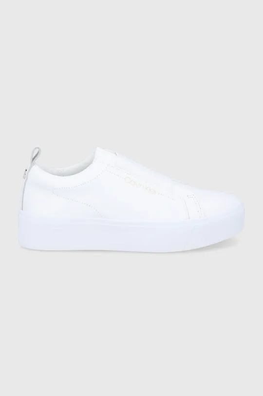 biały Calvin Klein Buty skórzane Damski