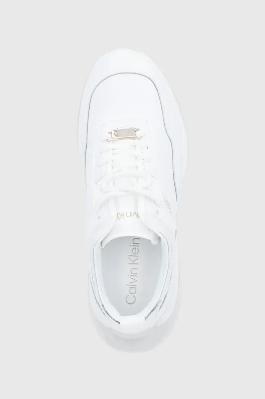 biały Calvin Klein Buty skórzane HW0HW00628