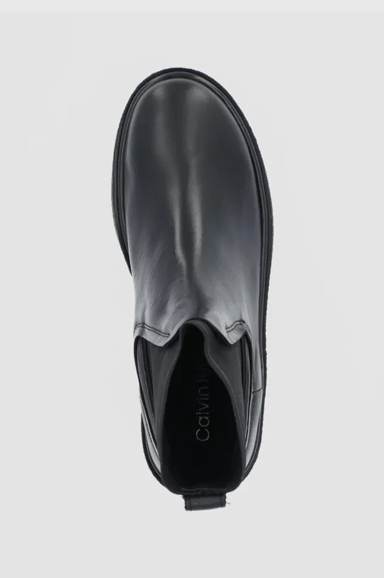 čierna Kožené topánky Chelsea Calvin Klein