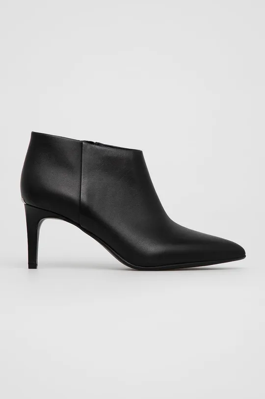čierna Kožené členkové topánky Calvin Klein Dámsky