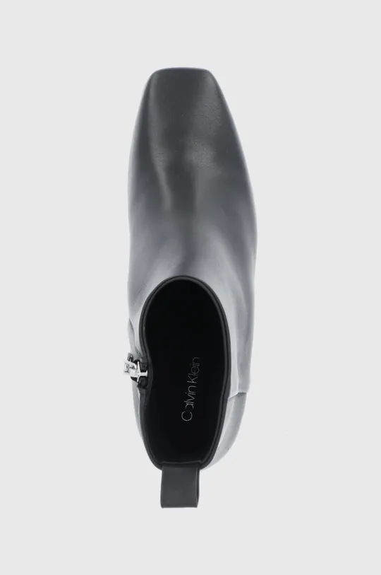 čierna Kožené členkové topánky Calvin Klein