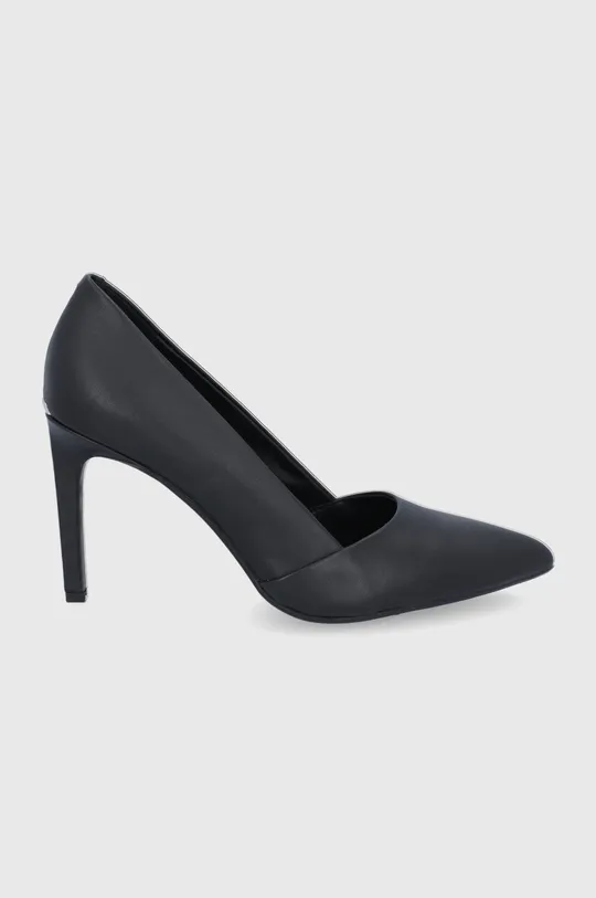 чорний Шкіряні черевики Calvin Klein Жіночий