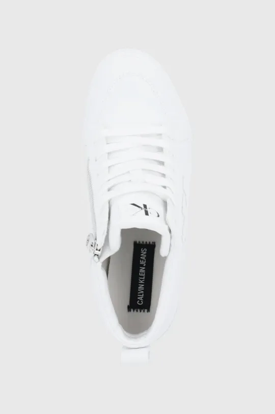 biały Calvin Klein Jeans Buty skórzane YW0YW00438
