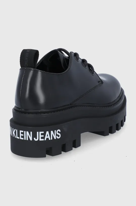 Kožené poltopánky Calvin Klein Jeans  Zvršok: Prírodná koža Vnútro: Syntetická látka, Prírodná koža Podrážka: Syntetická látka