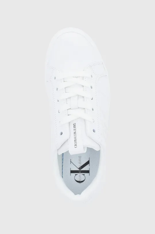 biały Calvin Klein Jeans Buty skórzane YW0YW00440
