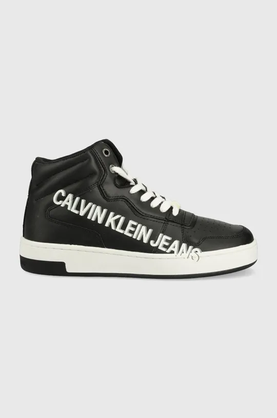 čierna Kožené tenisky Calvin Klein Jeans Dámsky