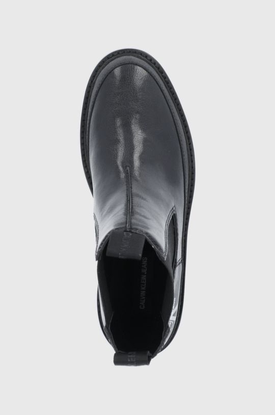 černá Kožené kotníkové boty Calvin Klein Jeans