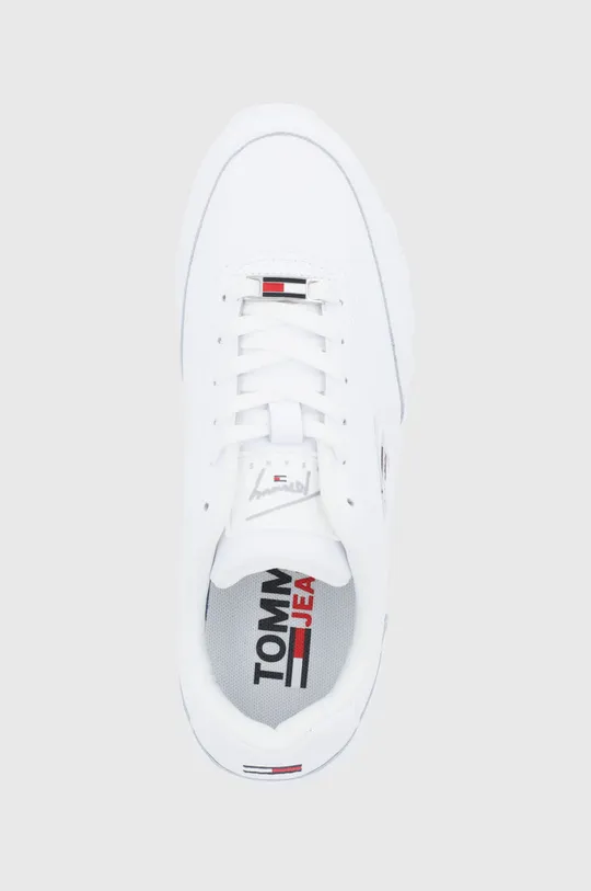 biela Kožená obuv Tommy Jeans