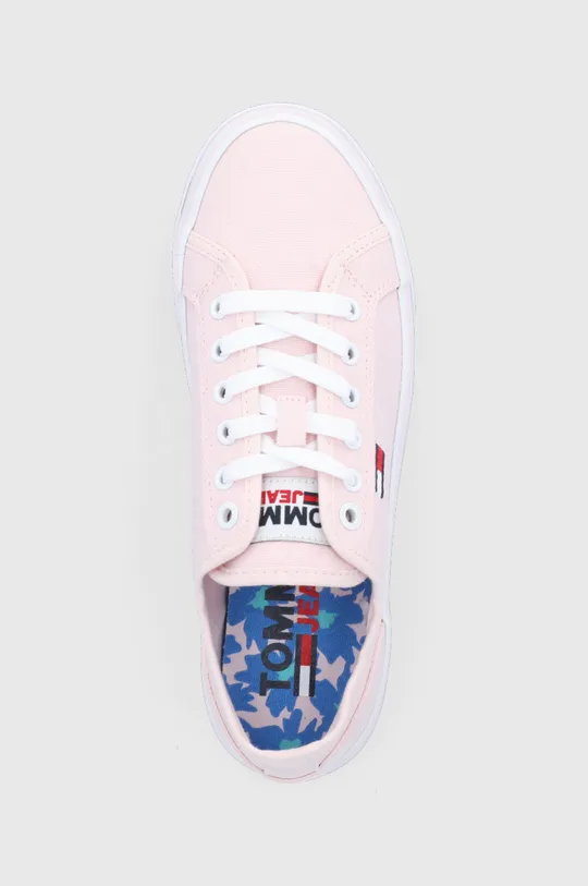 ροζ Πάνινα παπούτσια Tommy Jeans