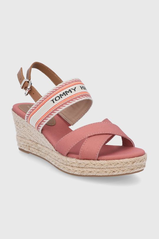 Sandály Tommy Hilfiger fialovo-růžová