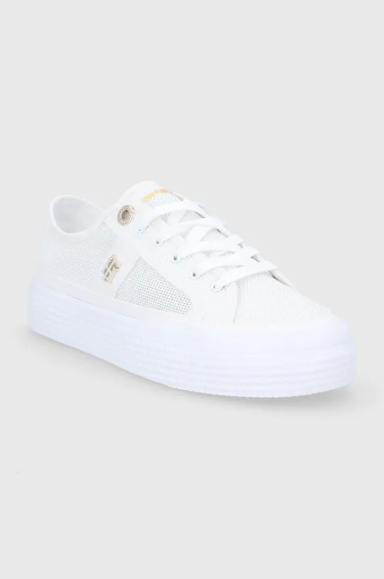 Πάνινα παπούτσια Tommy Hilfiger λευκό