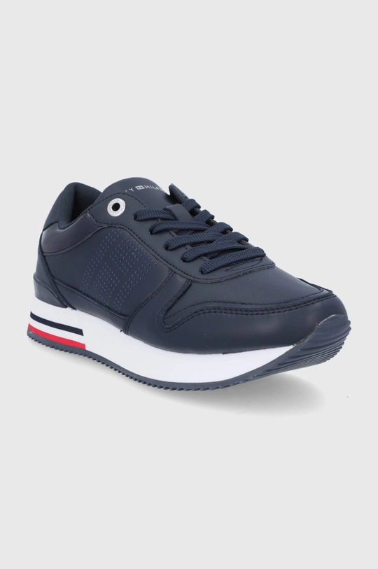 Tommy Hilfiger Buty skórzane granatowy