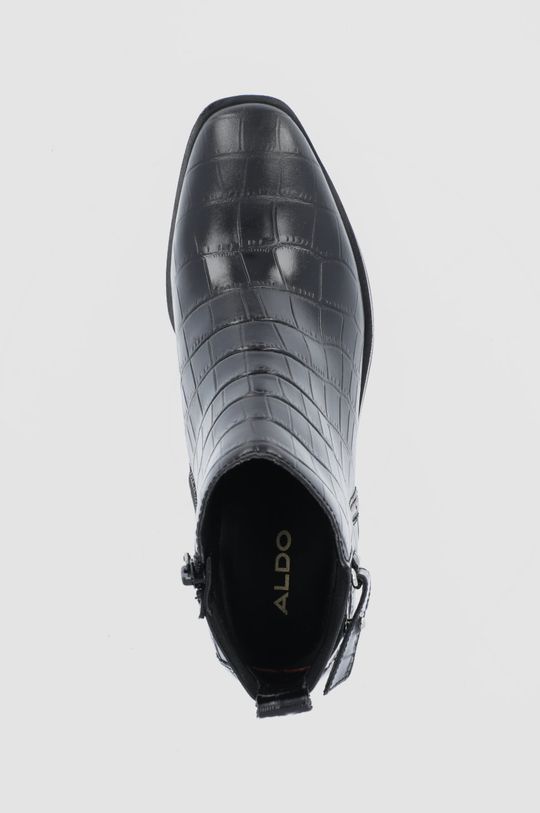 černá Kožené kotníkové boty Aldo