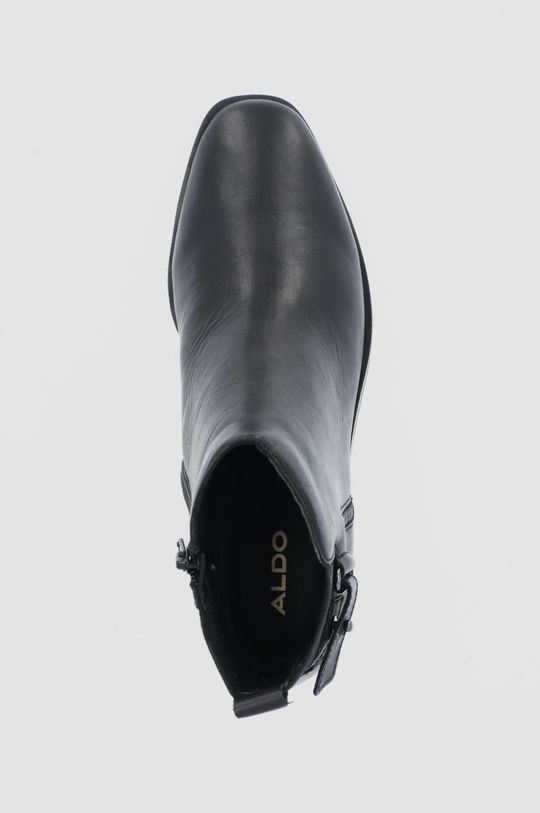 černá Kožené kotníkové boty Aldo