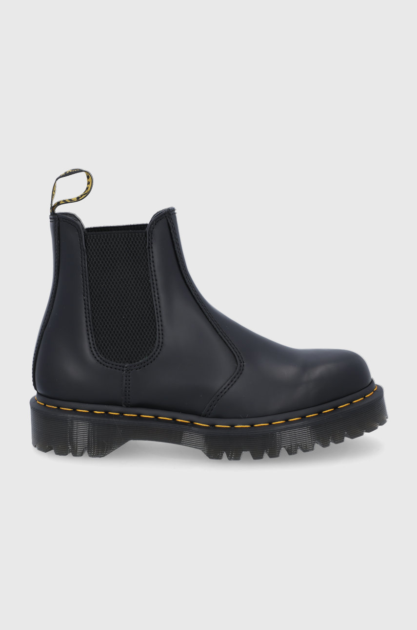 czarny Dr. Martens Sztyblety skórzane 2976 Bex Damski