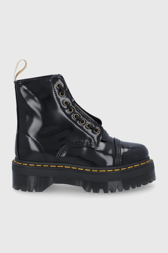 black Dr. Martens biker boots Vegan Sinclair Women’s