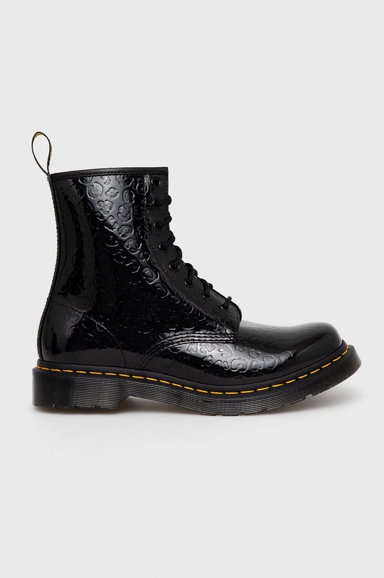 czarny Dr. Martens Workery skórzane 1460 Damski