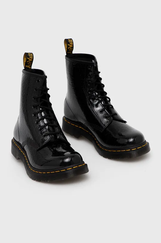 Dr. Martens leather biker boots 1460 W black