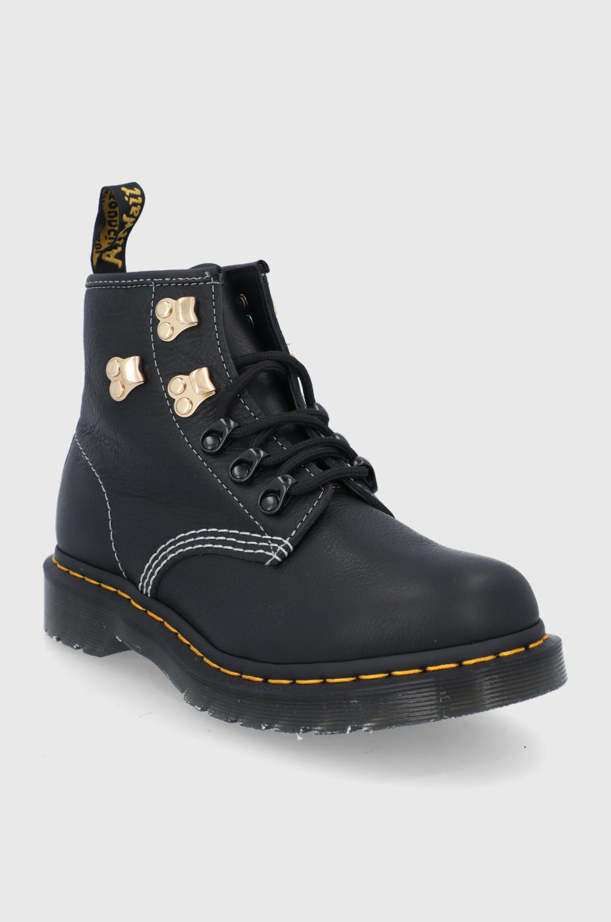 Kožne čizme Dr. Martens crna