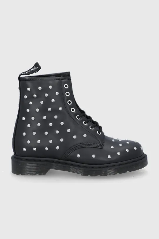 μαύρο Δερμάτινα workers Dr. Martens 1460 Stud Γυναικεία