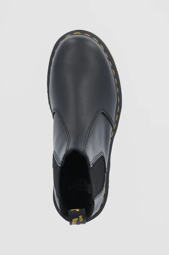 black Dr. Martens leather chelsea boots 2976
