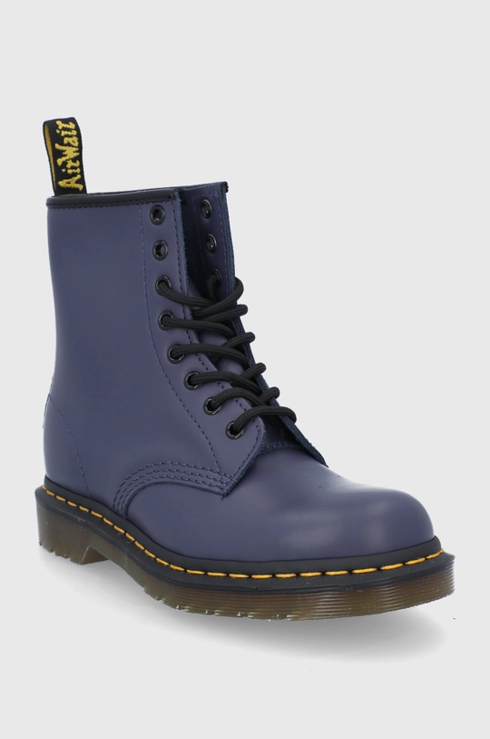 Кожаные полусапоги Dr. Martens тёмно-синий