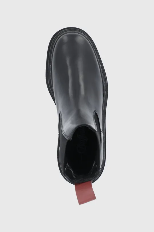 μαύρο Δερμάτινες μπότες Τσέλσι Buffalo
