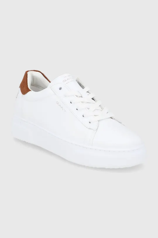Δερμάτινα παπούτσια Gant Coastride λευκό