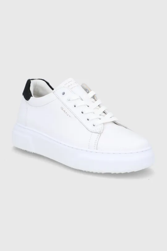 Δερμάτινα παπούτσια Gant Coastride λευκό