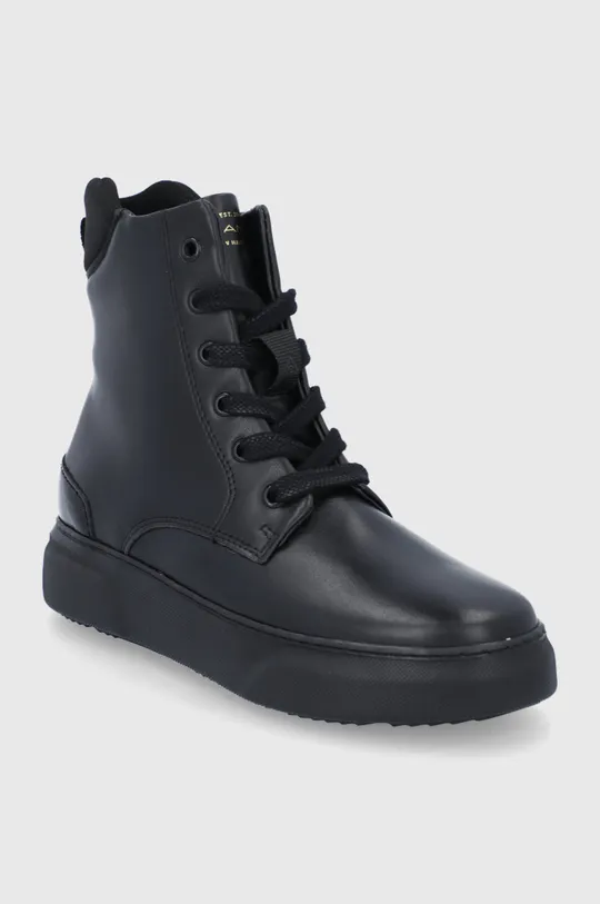 Δερμάτινα παπούτσια Gant Coastride μαύρο